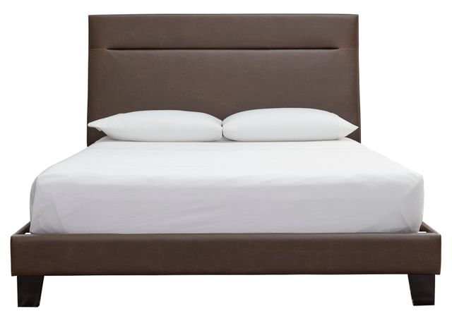 Signature Design by Ashley® Adelloni Brown Queen Upholstered Bed-1