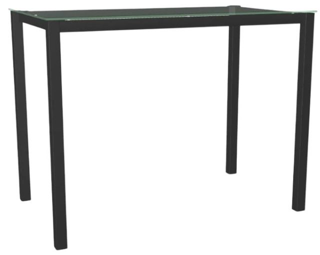 Amisco Customizable Azilis Glass Top Bar Height Table-0