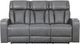 Primo™ International Heritage Colton Charcoal Leather-Match Power Motion Sofa-3