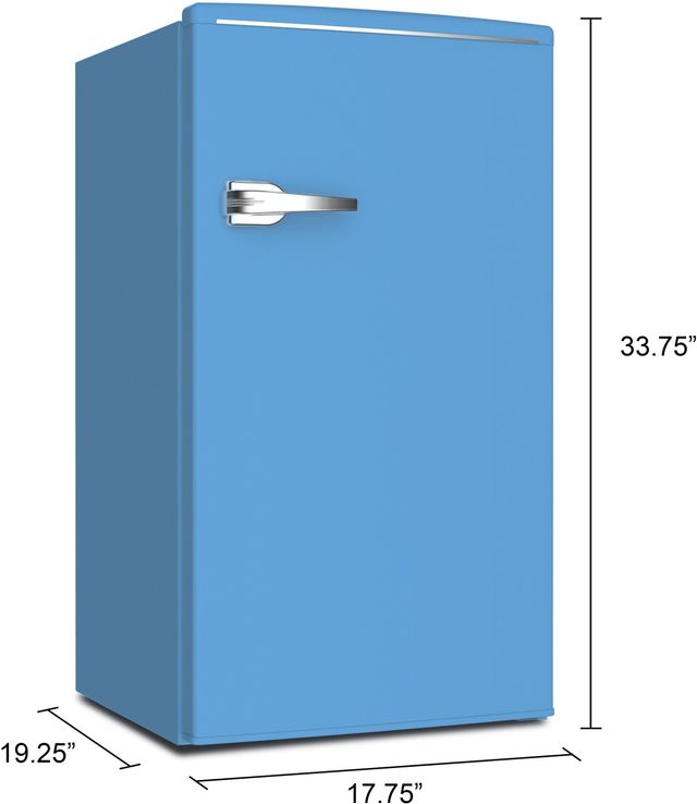 Avanti® Retro Series 18" 3.1 Cu. Ft. Robin's Egg Blue Compact Refrigerator-5