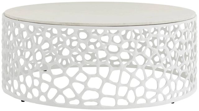 Universal Explore Home™ Oasis White Coral Cocktail Table-0