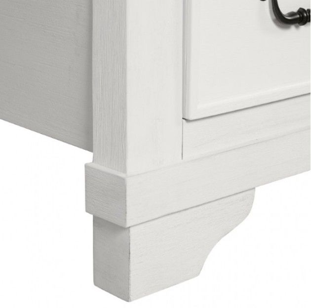 Furniture of America® Hampstead 4-Piece White/Dark Brown Queen Bedroom Set-3