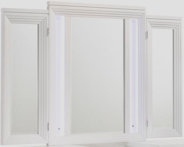 Elements International Twenty Nine White Vanity Mirror-0