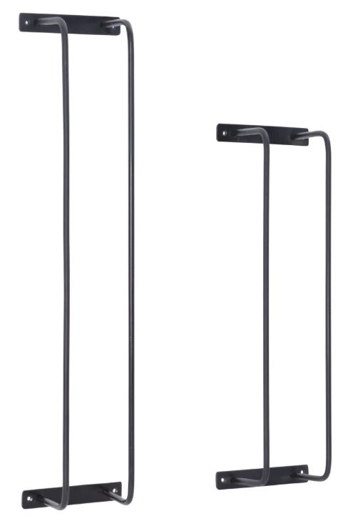 Powell® Terry 2-Piece Black Towel Rack Set-0