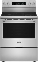 Maytag® 30" FingerPrint Resistant Stainless Steel Freestanding Electric Range with Grill Mode and No Preheat Air Fry