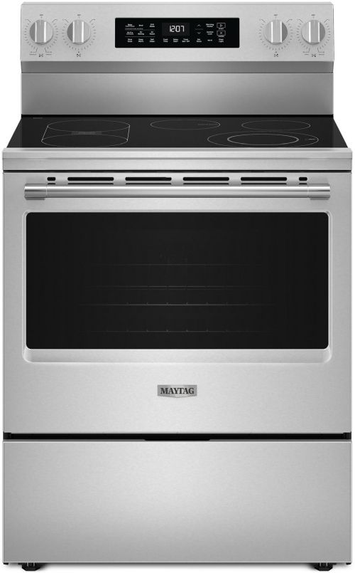 Maytag® 30" FingerPrint Resistant Stainless Steel Freestanding Electric Range with Grill Mode and No Preheat Air Fry-0