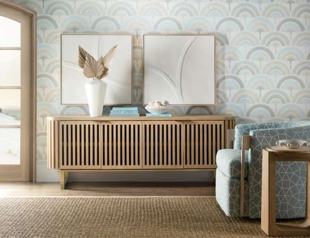 Hooker® Furniture Commerce and Market Easton Desert Oak Entertainment Console-1