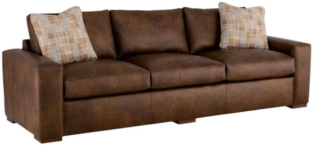Craftmaster® Customizable CM Leather Finn 3 Over 3 Sofa-0
