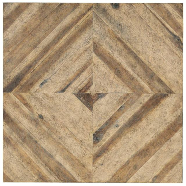 Hooker® Furniture St. Armand Light Wood Square Cocktail Table with Antique Bronze Base-2
