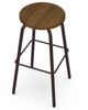 Amisco Customizable Button Swivel Bar Stool-2