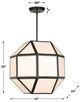 Uttermost® Hoi An Ivory Tyvek/Matte Black 4-Light Geometric Chandelier-3