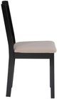Linon Torino 2-Piece Black X-Back Dining Chair-3