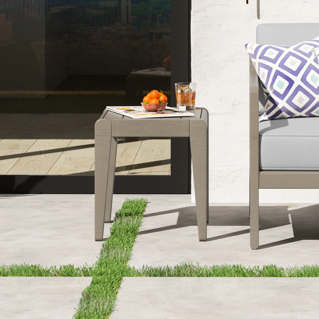 homestyles® Sustain Gray Outdoor End Table-4