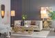 A & B Home Blue/Gold Decorative Flower Vase-4