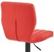 Armen Living Bardot Red/Matte Black Adjustable Swivel Bar Stool-4