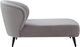 TOV Furniture Maliah Grey Pleated Velvet Settee-1