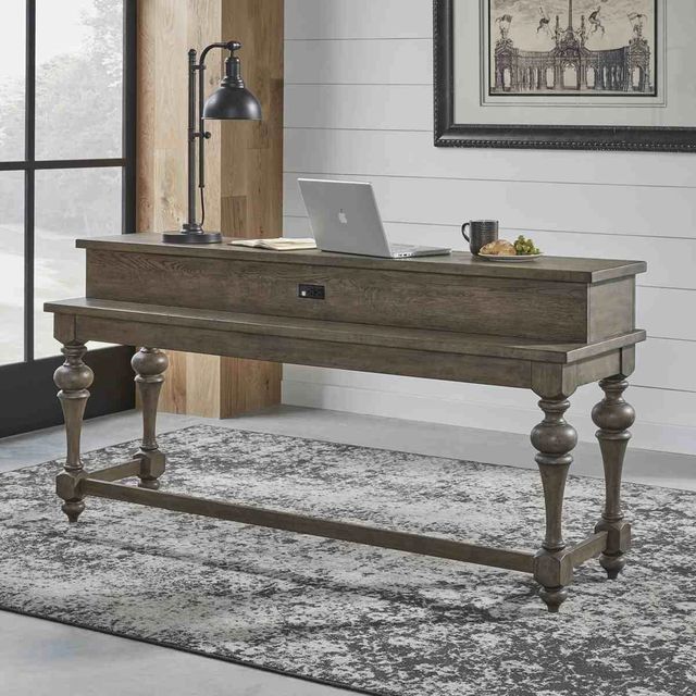 Liberty Furniture Americana Farmhouse Dusty Taupe Console Bar Table-1