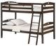 Night & Day Furniture™ Zest Bedroom Sesame Dark Chocolate Twin over Twin Bunk Bed-0