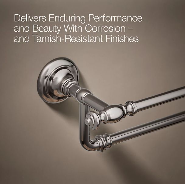 KOHLER® Artifacts® Vibrant Titanium 24" Double Towel Bar-4