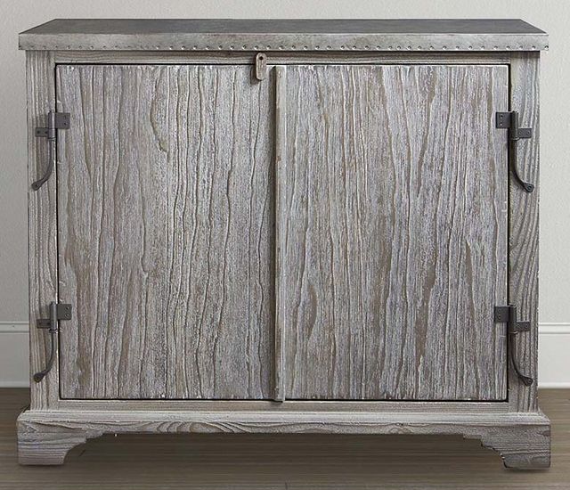 Bassett® Furniture Antiquities Driftwood Oak 44" Boatmaker's Cabinet-0