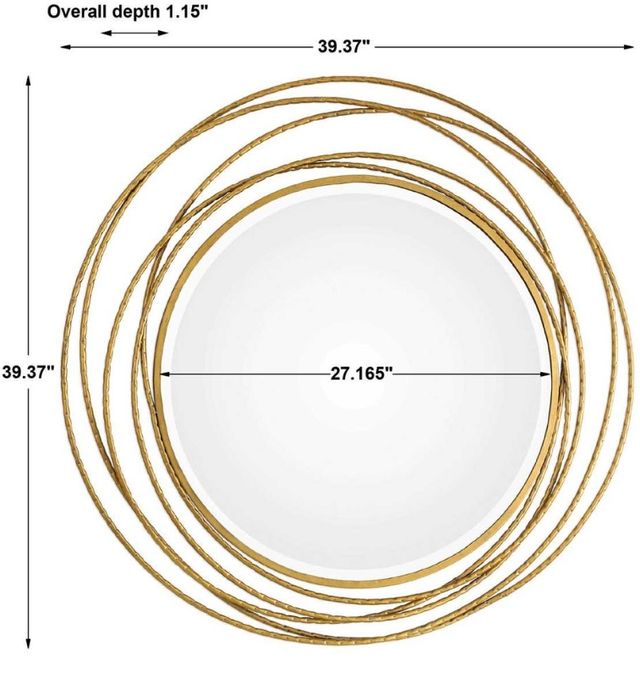 Uttermost® Whirlwind Gold Mirror-2