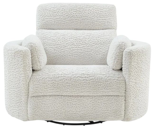 Signature Design by Ashley® Moonrae Silver Power Swivel Glider Recliner-3