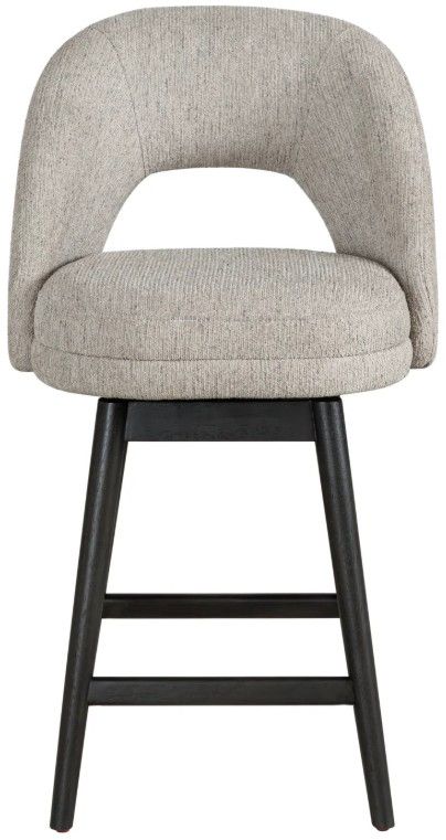 Armen Living Adrian 2-Piece Gray Wood/Morning Fog Counter Stool Set-3