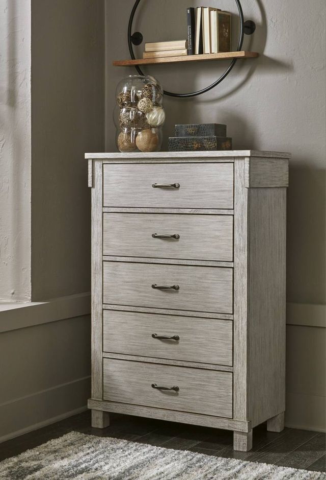 Signature Design by Ashley® Hollentown Whitewash Drawer Chest-4