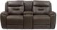 Design2Recline Point Break Brown Power Reclining Console Loveseat-1