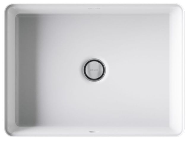 Kohler Verticyl® White 17" Rectangular Undermount Bathroom Sink-1