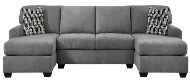 Benchcraft® Birkdale Court 3-Piece Gray U-Shape Sectional and Chaise-0