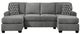 Benchcraft® Birkdale Court 3-Piece Gray U-Shape Sectional and Chaise-0