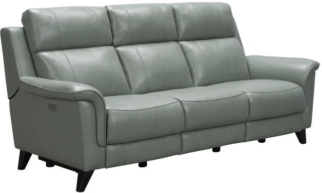 BarcaLounger® Kester Lorenzo Mint Leather Power Reclining Sofa-0