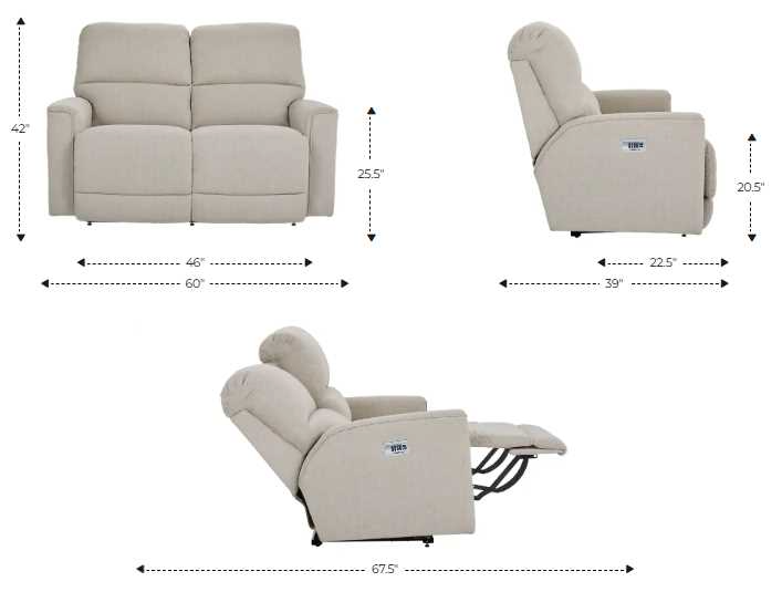 La-Z-Boy® Cade Natural Power Reclining Loveseat with Headrest and