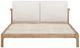 Modus Furniture Furano Ginger/Natural Eastern King Upholstered Platform Bed with Two Cushion-4