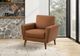 Monarch Specialties Inc. Cognac 34" Faux Leather Accent Chair with Walnut Wood Legs-1