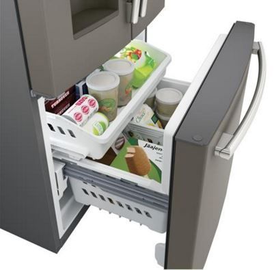 GE® Series 23.6 Cu. Ft. Slate French Door Refrigerator-2