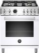 Bertazzoni Professional Series 30" White Freestanding Duel Fuel Range-0