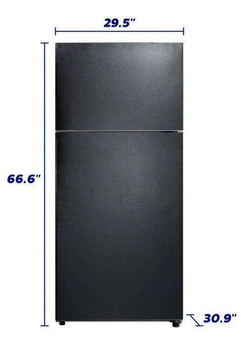 Element® 30 in. 18.0 Cu. Ft. Black Top Freezer Refrigerator-2