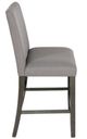 Powell® Seneca Gray Upholstered Counter Bench-5