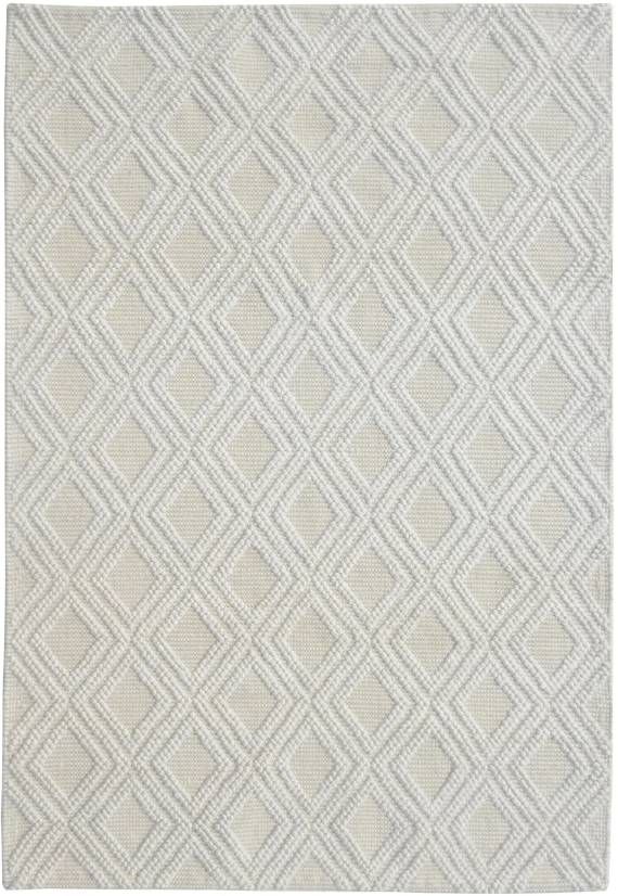 KAS Rugs Chloe Ivory Natural Diamond 5'x7' Area Rug-0