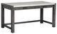 Magnussen Home® Plum Creek Ravenwood Black Writing Desk with Marble Top-0