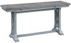 Cottage Creek Furniture Bar Harbor Natural Flip-Top Console Table with Blue Base