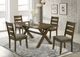 Coaster® Alston 5-Piece Gray/Knotty Nutmeg Dining Set-1