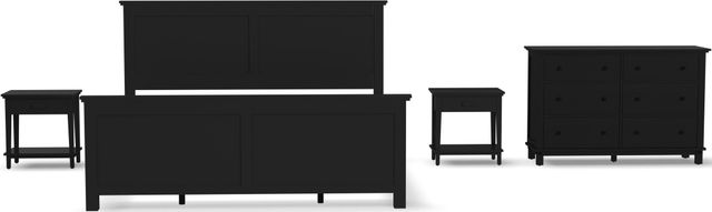 homestyles® Oak Park 4-Piece Black King Panel Bedroom Set-0