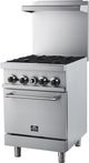 FORNO® 24" Stainless Steel Commercial Freestanding Gas Range -2