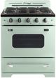 Unique® Appliances Classic Retro 30" Summer Mint Green Freestanding Natural Gas Range-0