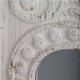 A & B Home 2-Piece White Large Wooden Wall Decor Panel with Mirrored Accent Set-4