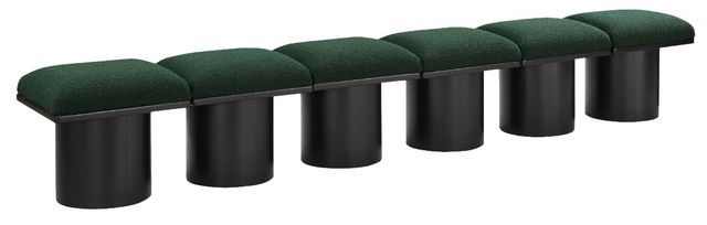 Meridian Furniture Pavilion 6-Piece Green/Black 108" Modular Bench Set-0