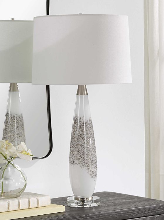 Uttermost® Quinn Metallic Silver Table Lamp-1